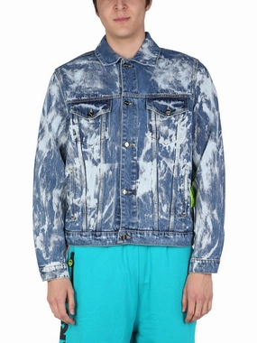 Barrow Washed Effect Denim Jacket