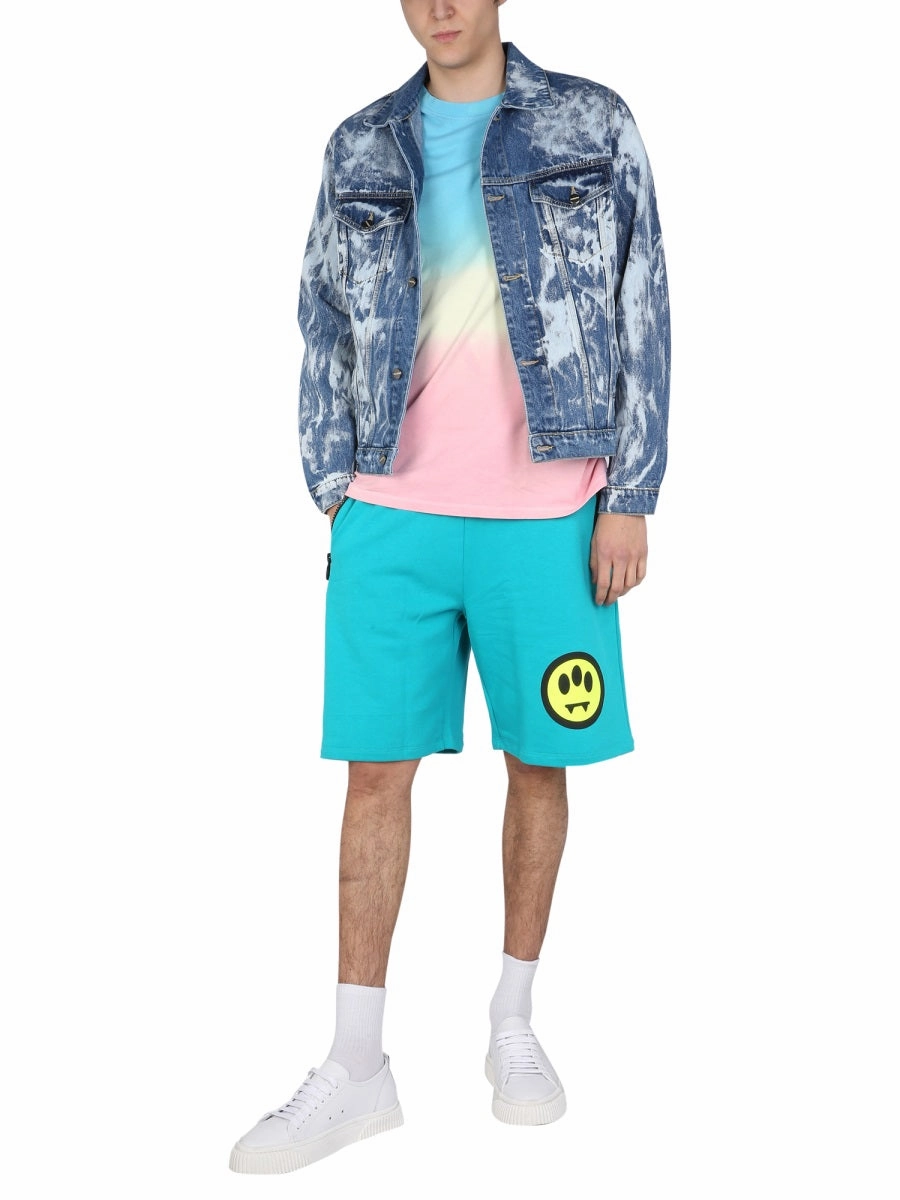 Barrow Washed Effect Denim Jacket