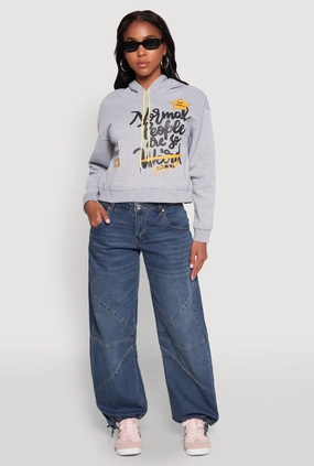 Be Weird Graphic Hooded Sweatshirt