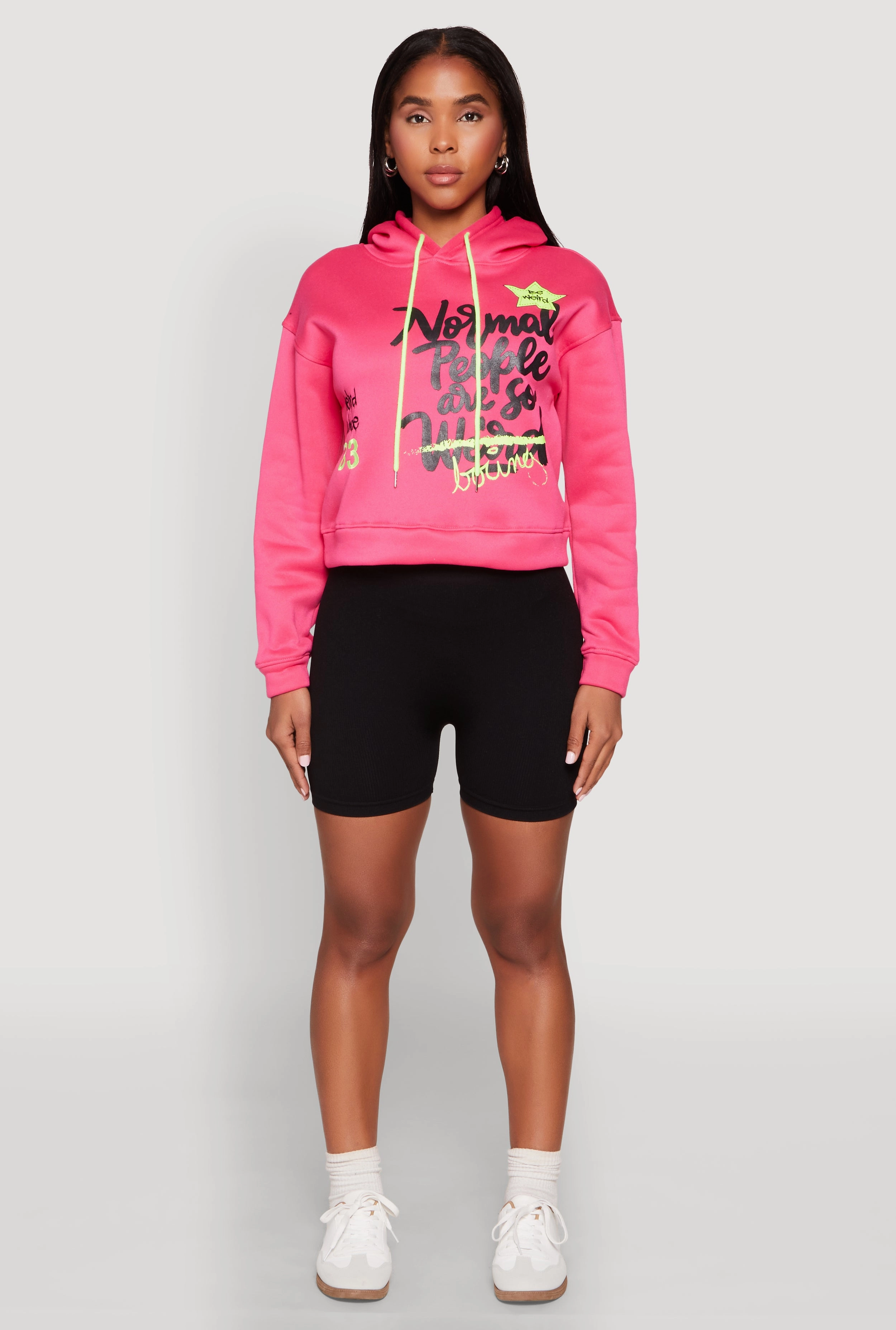 Be Weird Graphic Hooded Sweatshirt