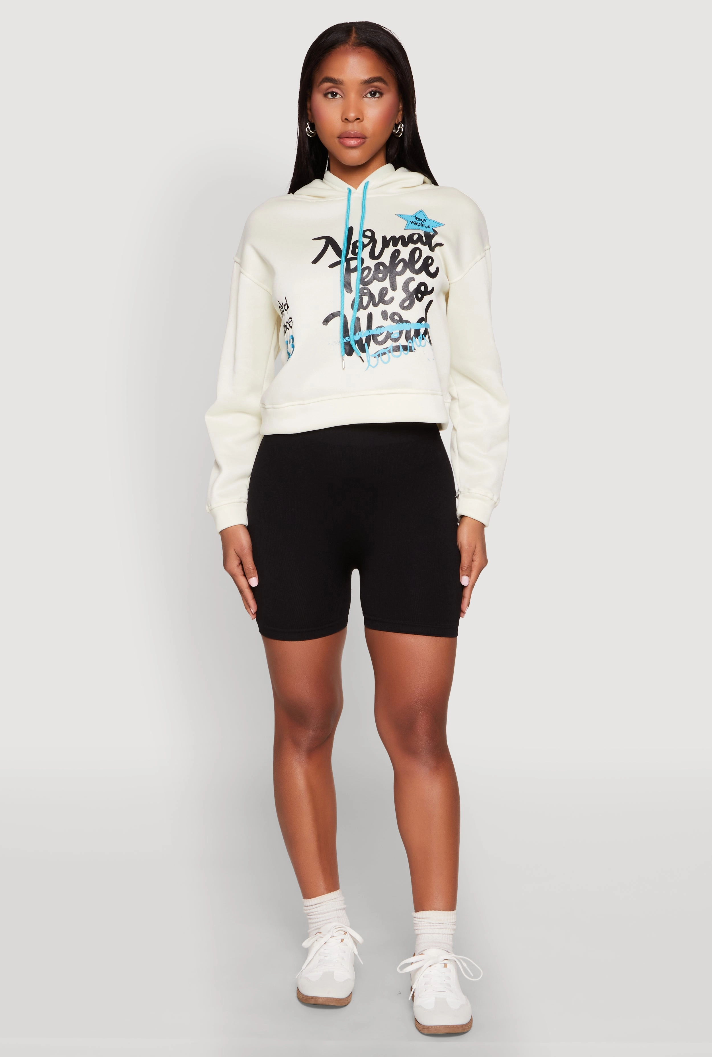 Be Weird Graphic Hooded Sweatshirt