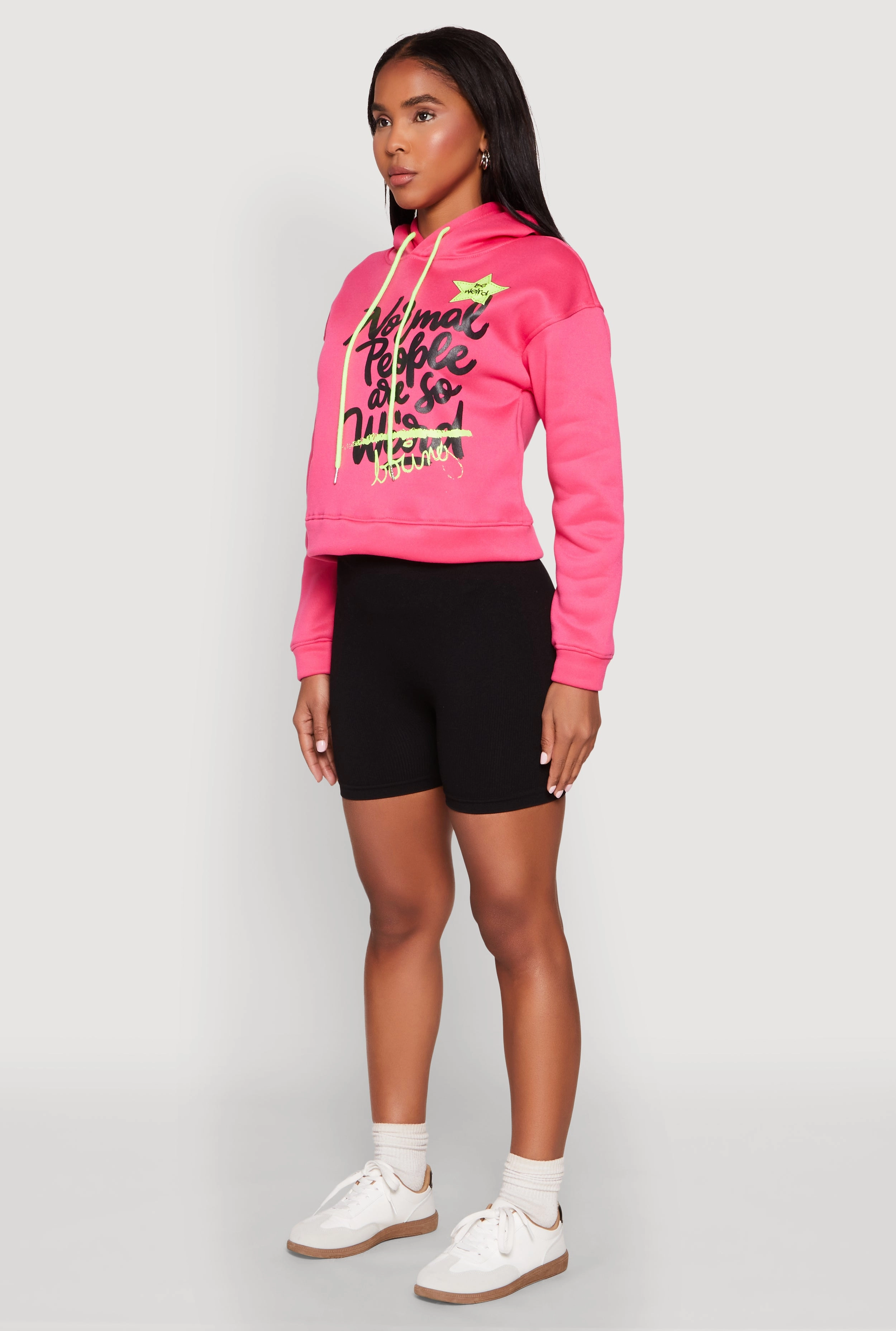 Be Weird Graphic Hooded Sweatshirt