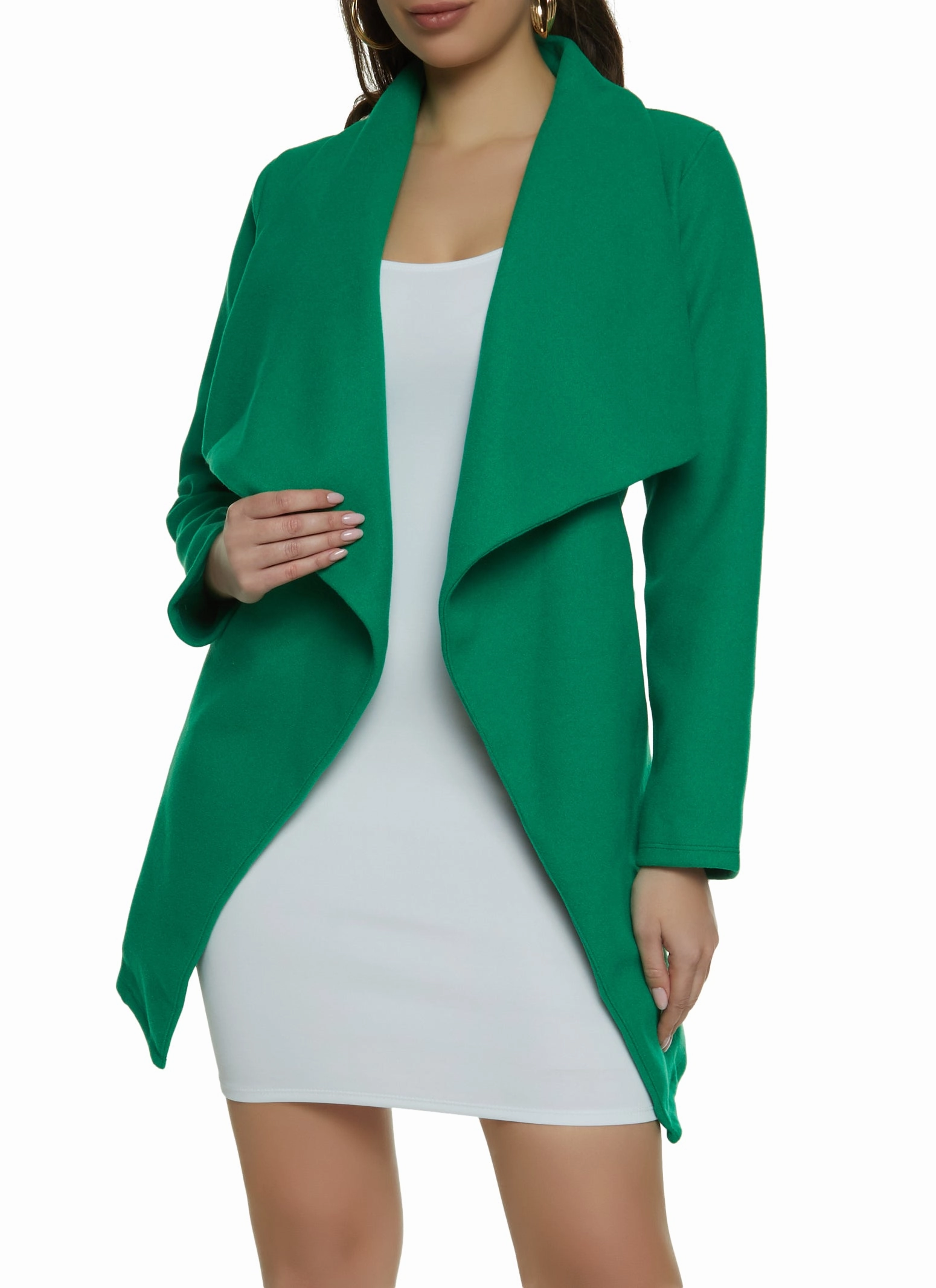 Belted Shawl Collar Wrap Coat