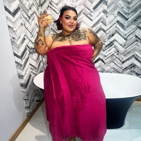 Big Softee Towel - Raspberry Pie