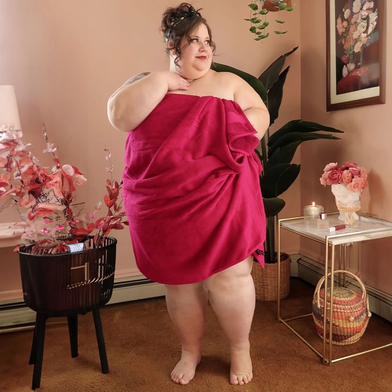Big Softee Towel - Raspberry Pie