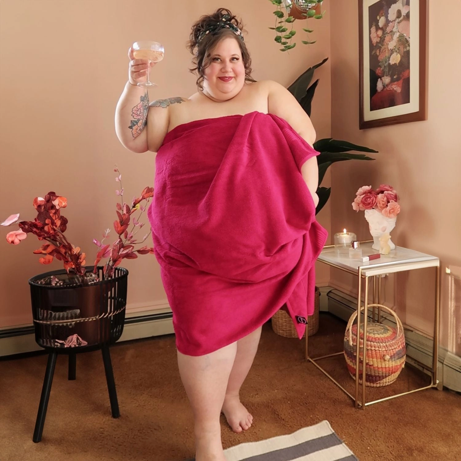 Big Softee Towel - Raspberry Pie