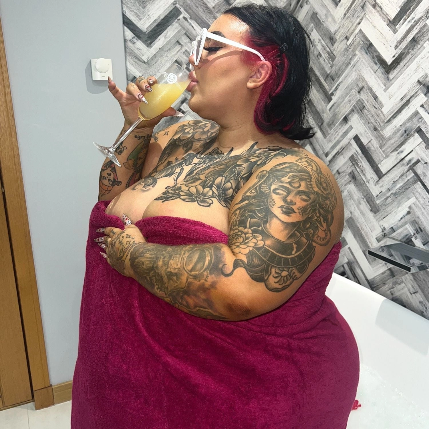 Big Softee Towel - Raspberry Pie