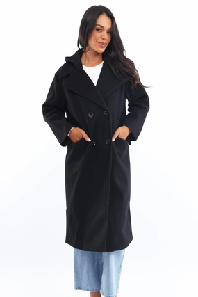 Black Coat Jersey Hood Insert