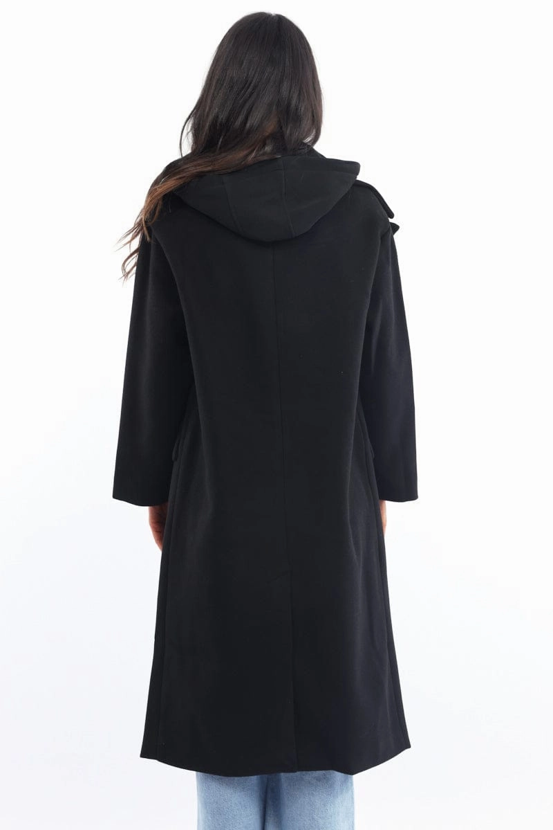 Black Coat Jersey Hood Insert