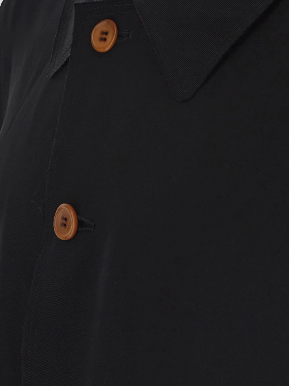 Black Comme des Garçons Button-Down Coat