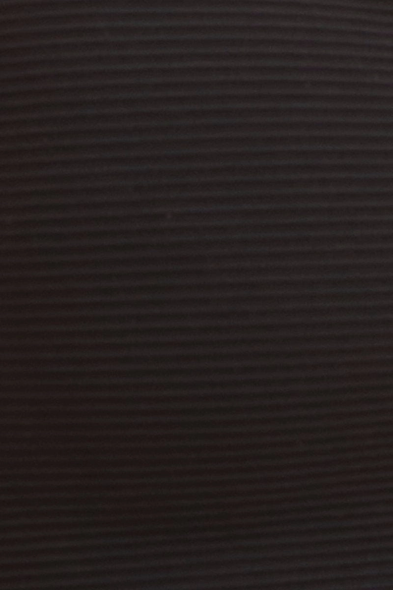 Black Crop Top Active Rib