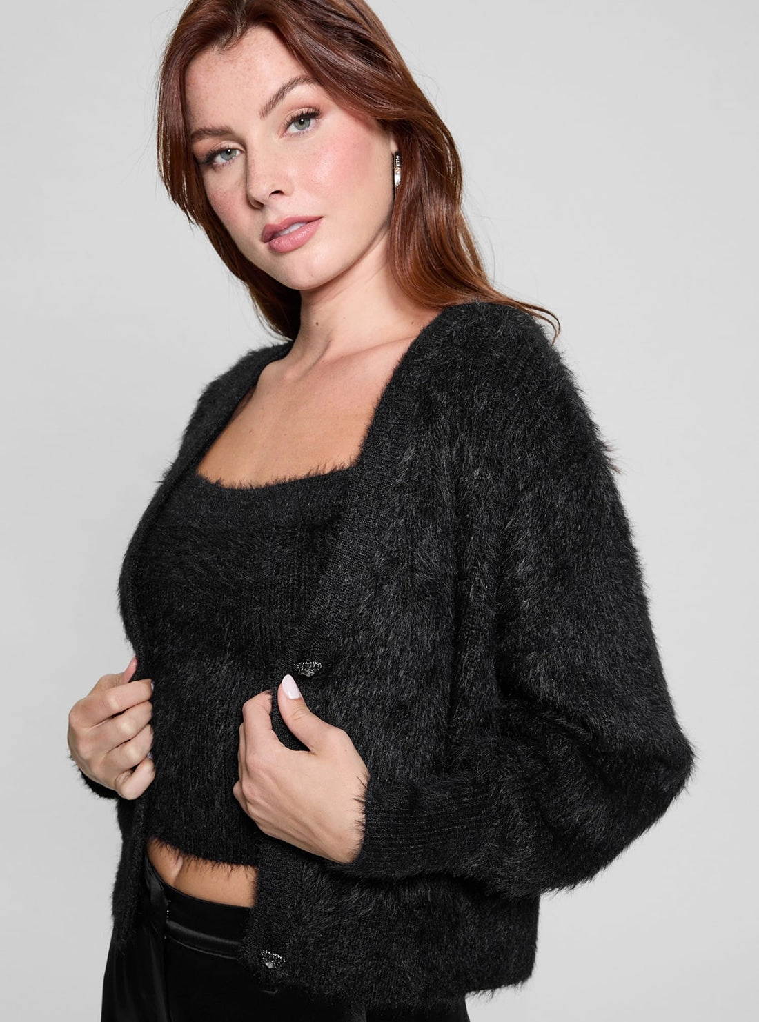 Black Keyla Knit Cardigan