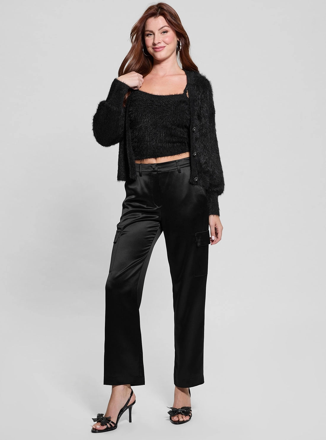Black Keyla Knit Cardigan