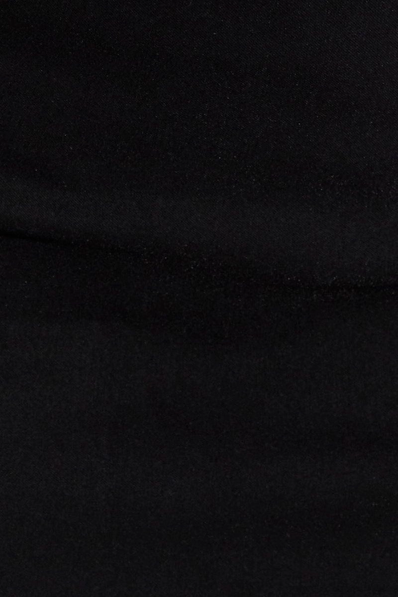 Black Mid Rise Mini Skirt