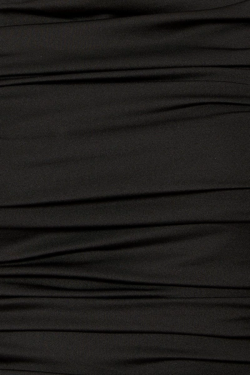 Black Ruched Top