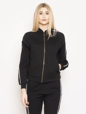 Black Sequined Bomber