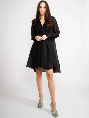 Black V-Neck Dress