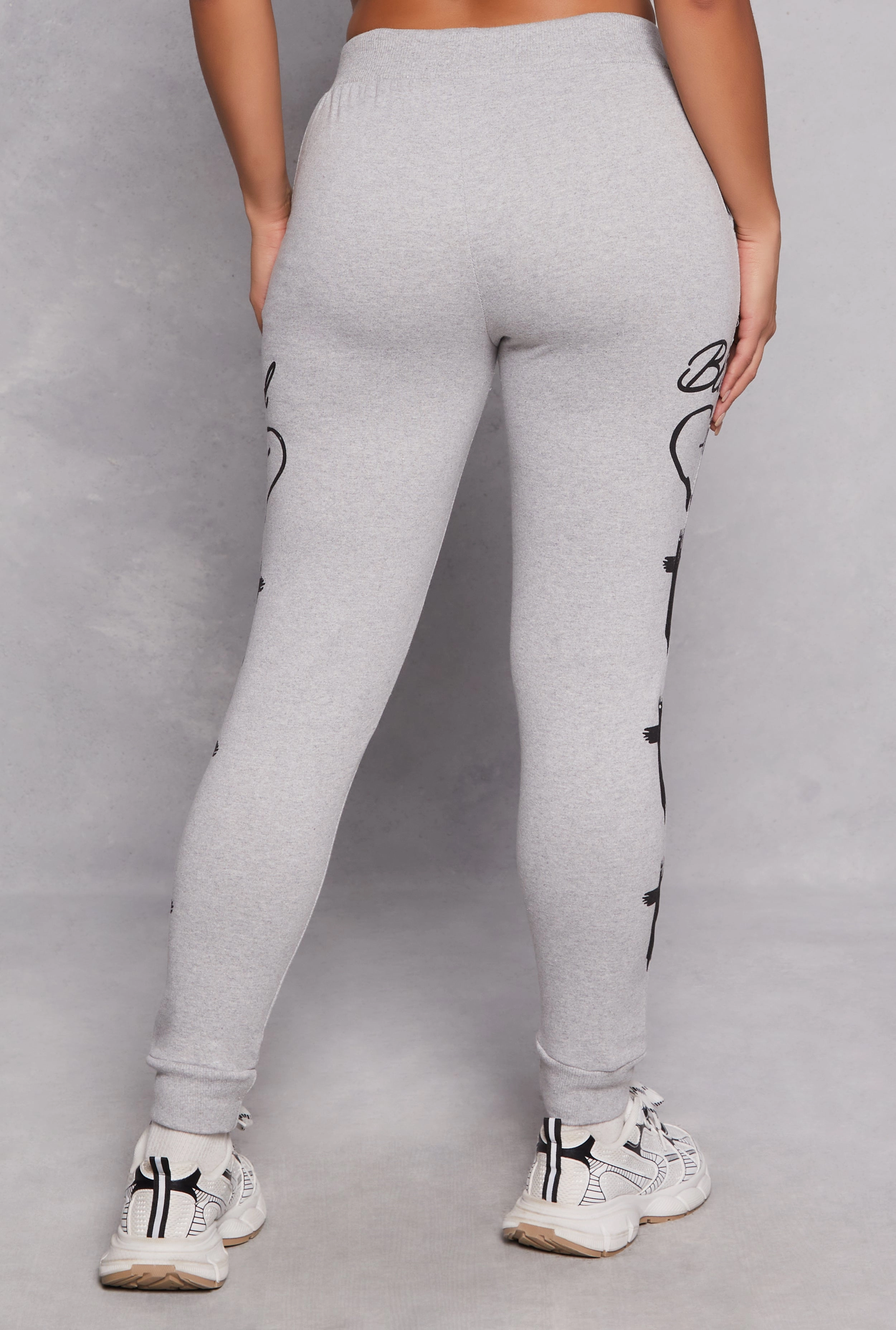 Blessed Cross Print Joggers