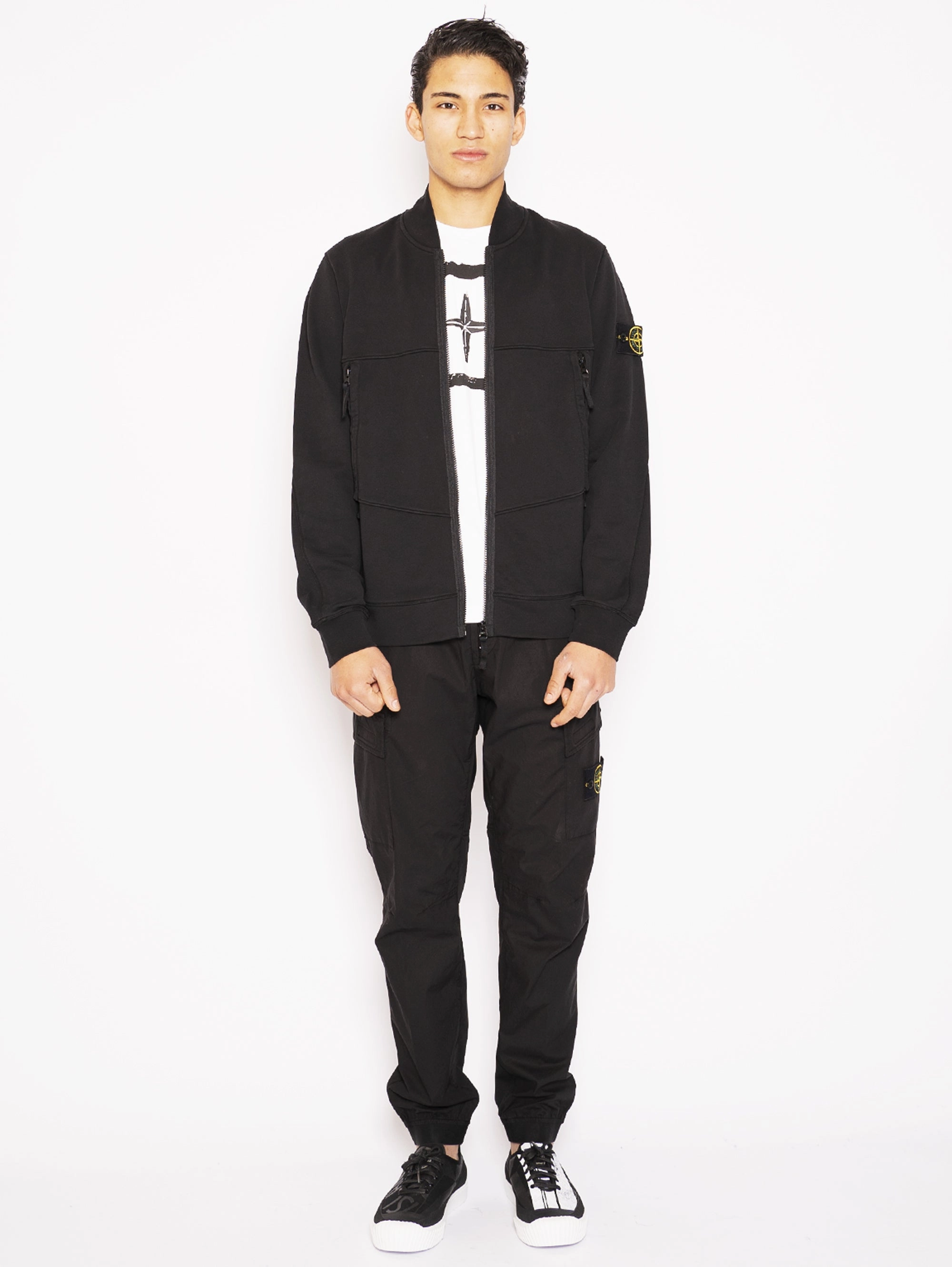 Bomber jacket in Black Sweatshirt
