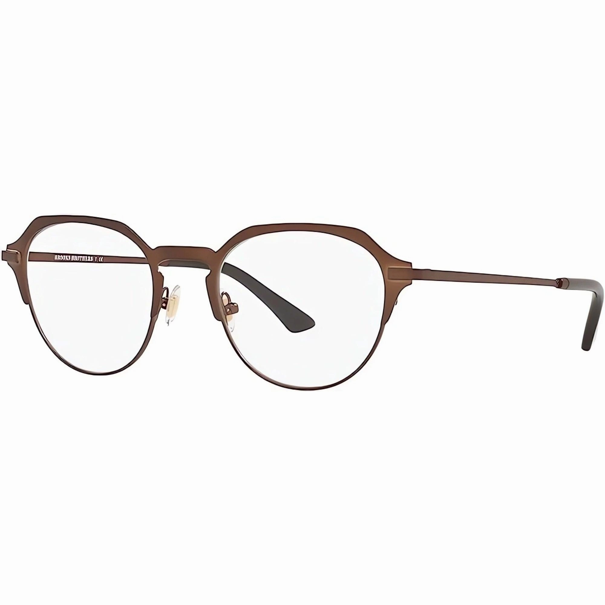 Brooks Brothers Men's Eyeglasses - Matte Light Gold Metal Round Frame | BB1082 6102