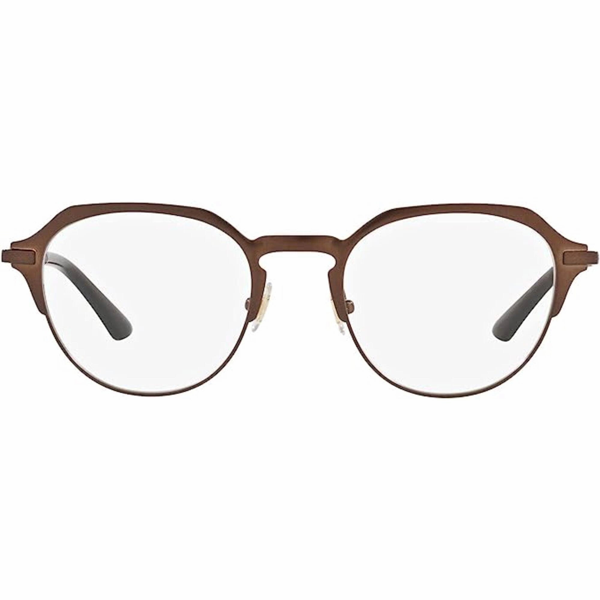 Brooks Brothers Men's Eyeglasses - Matte Light Gold Metal Round Frame | BB1082 6102