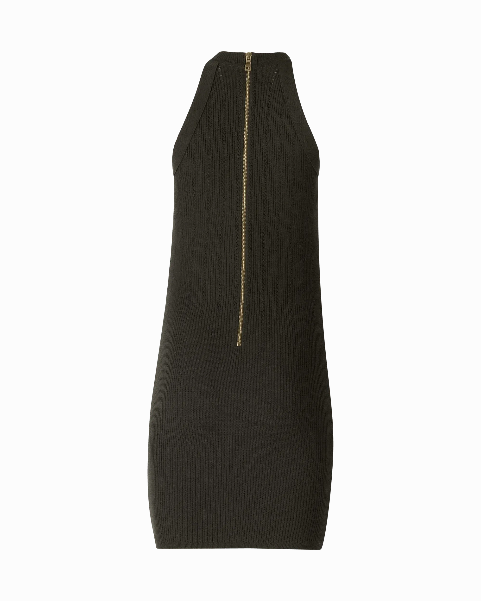 Button-Embellished Mini Dress