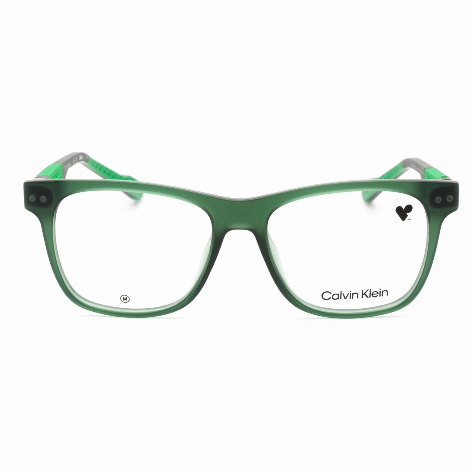 Calvin Klein Men's Eyeglasses - Clear Lens Khaki Square Full Rim Frame | CK23521 330