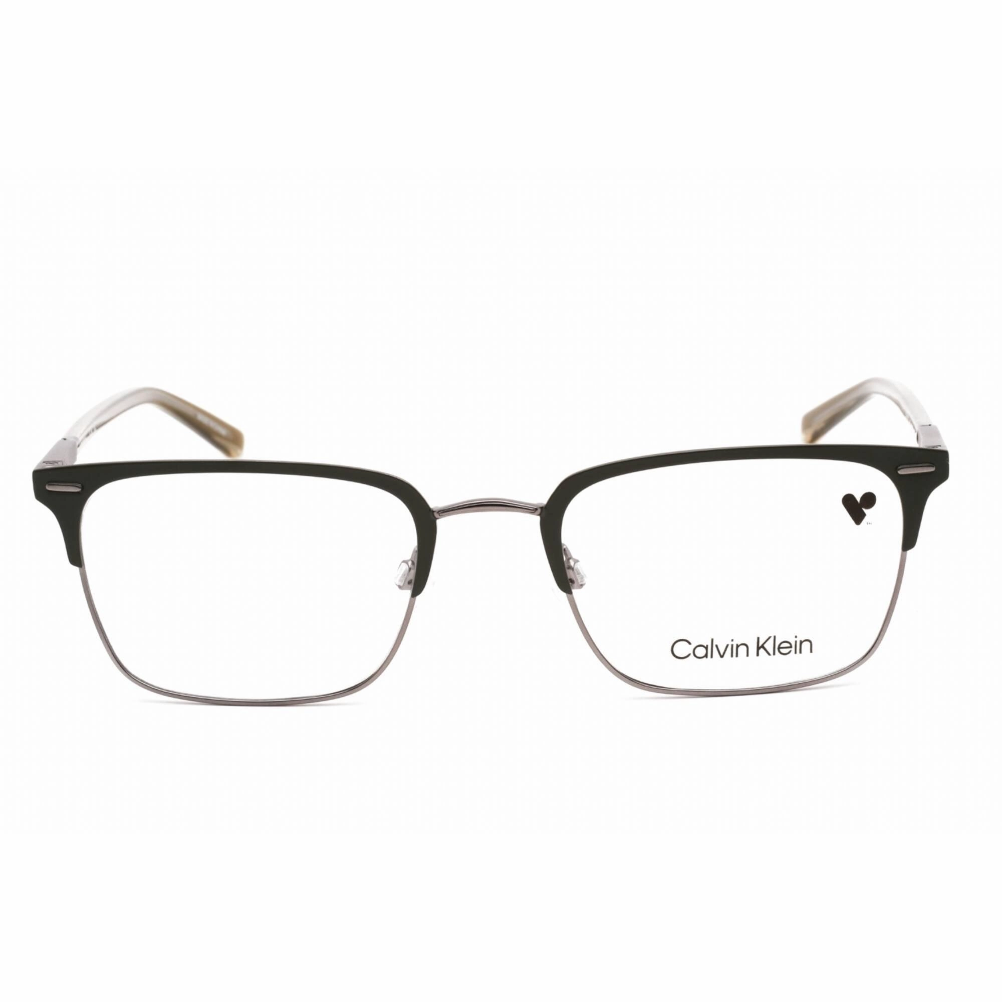 Calvin Klein Men's Eyeglasses - Rectangular Satin Cargo Plastic Frame | CK21302 310