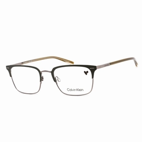 Calvin Klein Men's Eyeglasses - Rectangular Satin Cargo Plastic Frame | CK21302 310