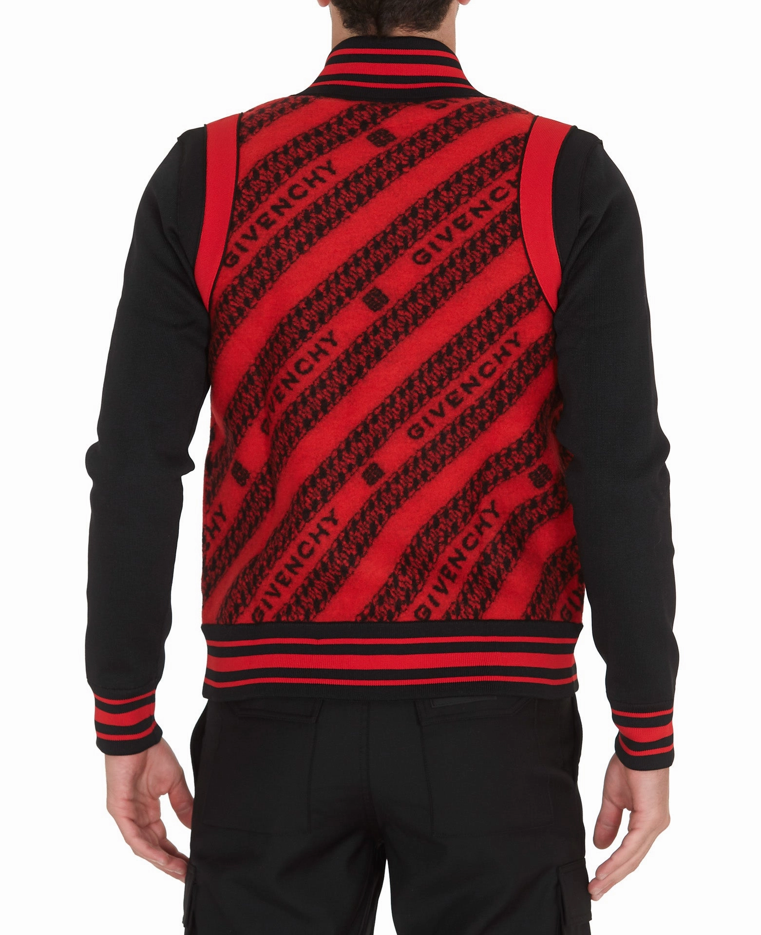 Chain Jacquard Bomber Jacket