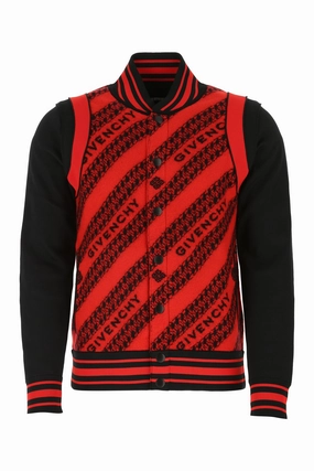 Chain Jacquard Bomber Jacket