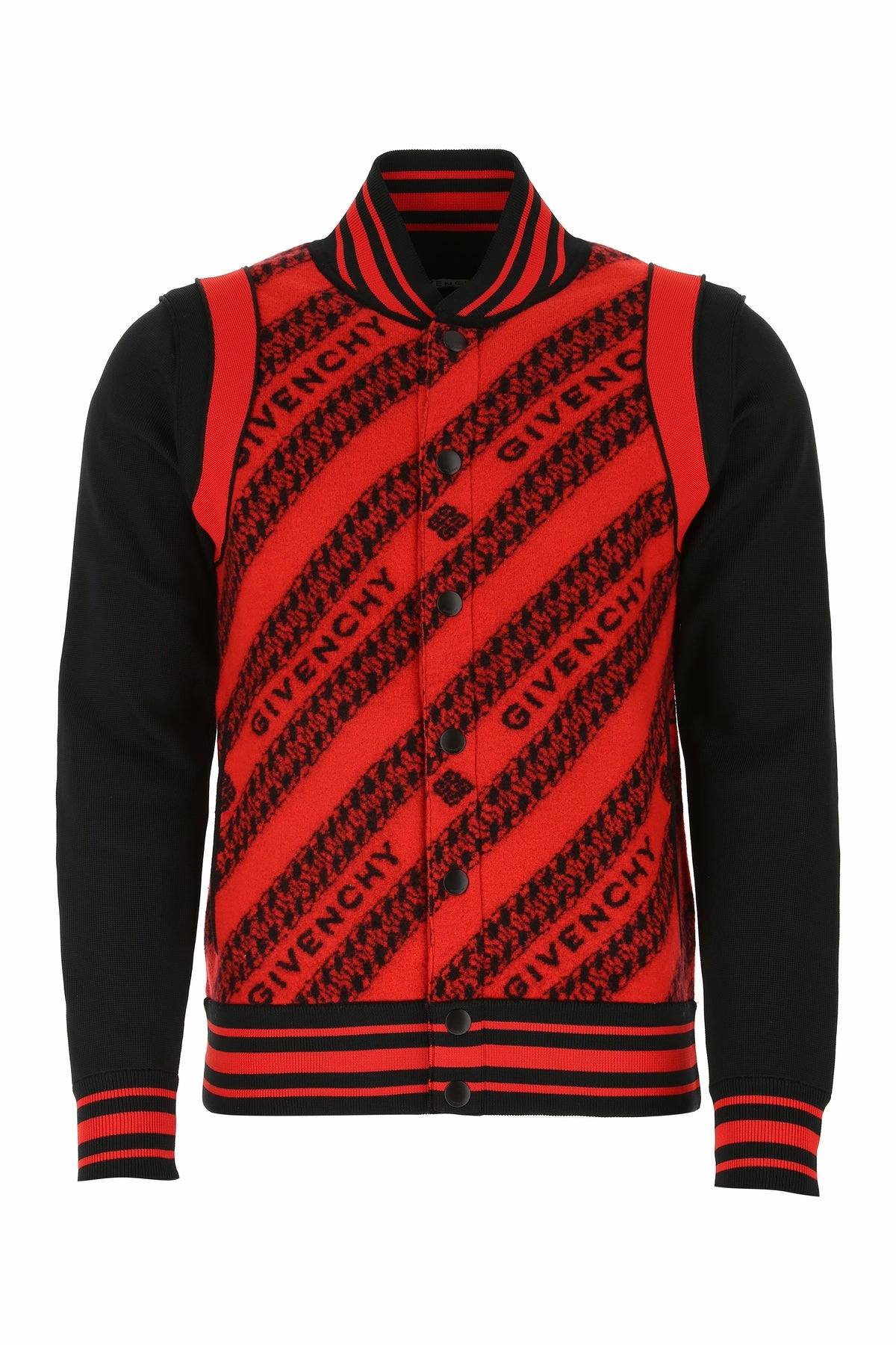 Chain Jacquard Bomber Jacket