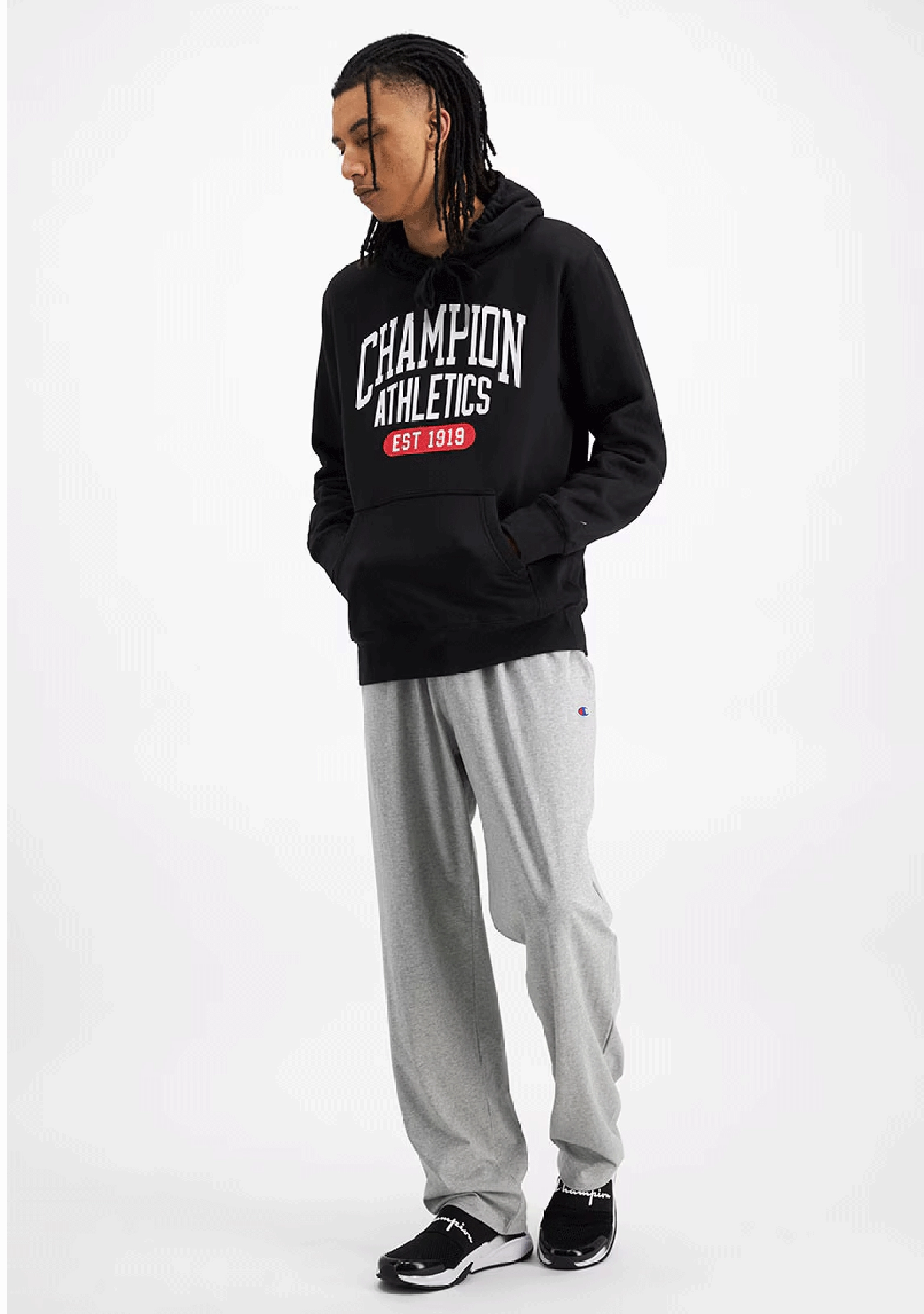 Champion Mens Graphic Print Hoodie