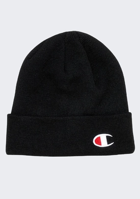 Champion Unisex C Logo Beanie Black