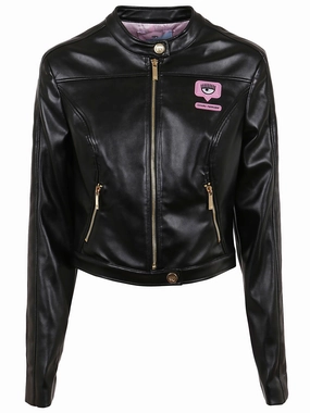 Chiara Ferragni Eyelike Patch Bomber Jacket
