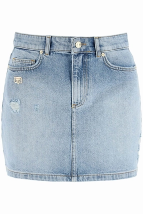 Chiara Ferragni High-Waist Denim Mini Skirt