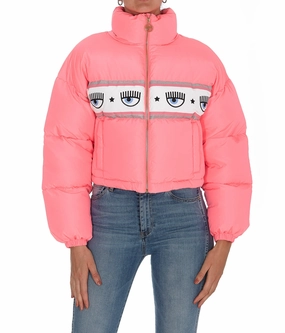 Chiara Ferragni Logomania Cropped Puffer Jacket