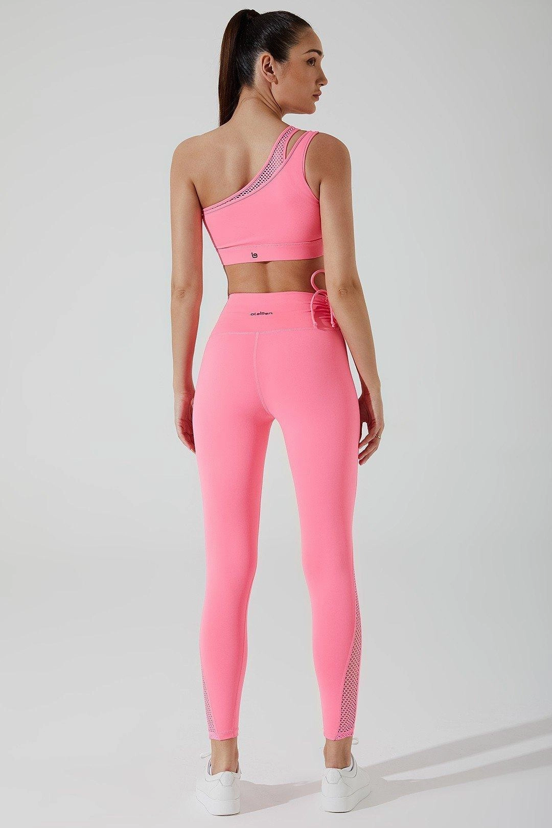 Clárita Mesh Legging - Cotton Candy