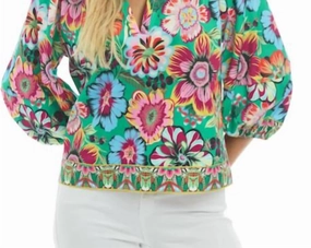 Como Carnival Blouse In Multi