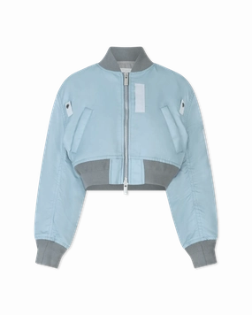Cropped Bomber Jacket