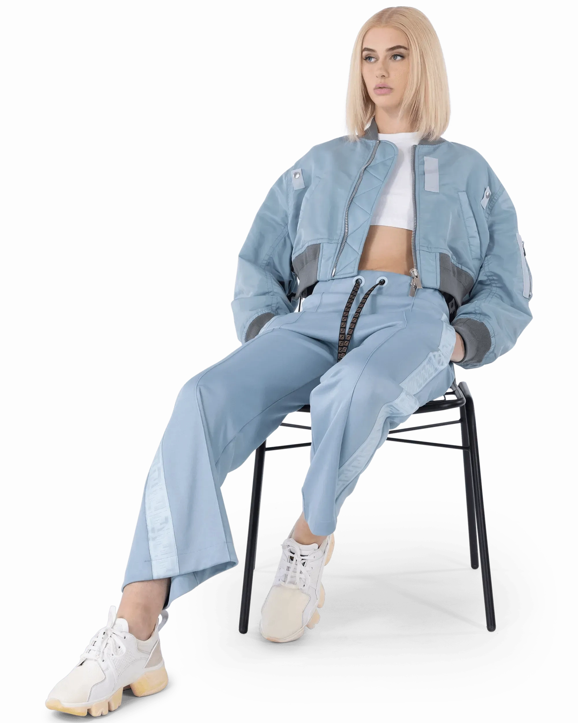 Cropped Bomber Jacket