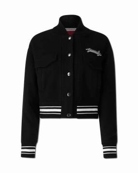 Cropped Outerwear Bomber Varsity Jacket
