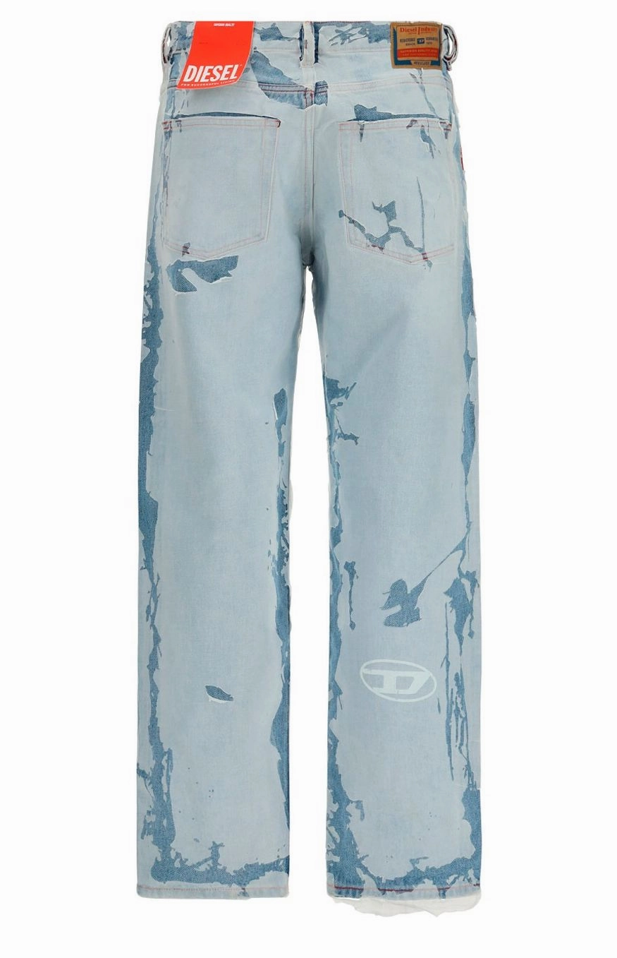 Diesel 2010 Peel-Off Effect Logo Patch Jeans