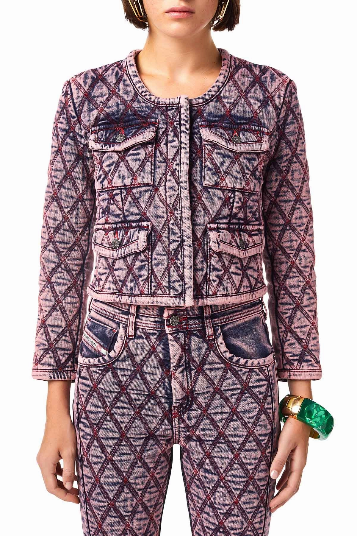 Diesel Cropped Washed Denim Jacket