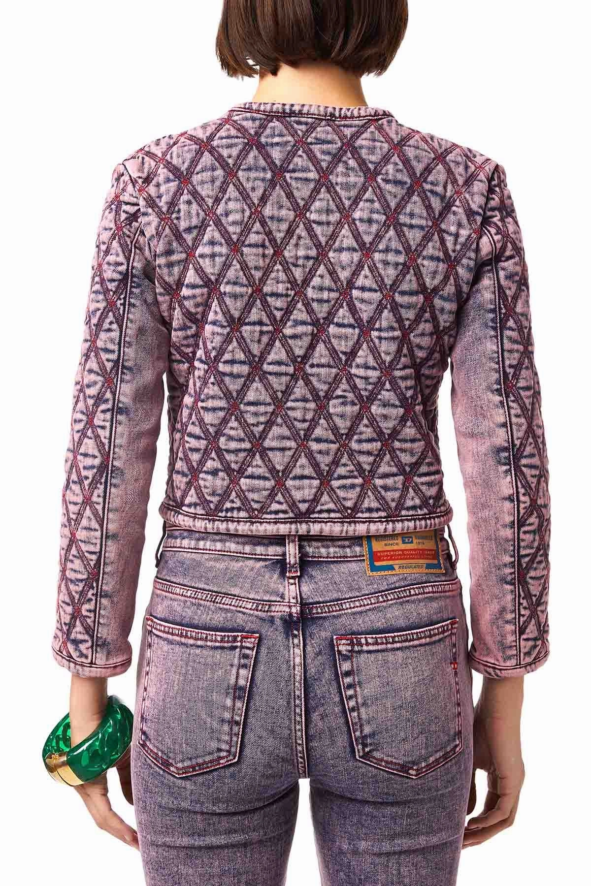 Diesel Cropped Washed Denim Jacket