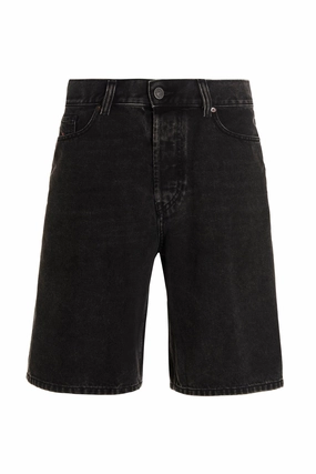 Diesel D-Macs-Z Logo Patch Denim Shorts