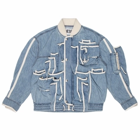 Diesel D-Schut Pocket-Detailed Denim Jacket