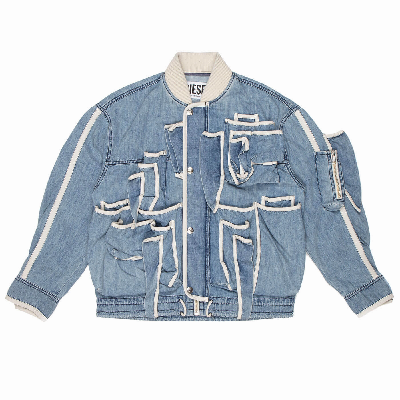 Diesel D-Schut Pocket-Detailed Denim Jacket