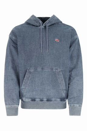 Diesel D-Um-Rib Track Denim Hoodie