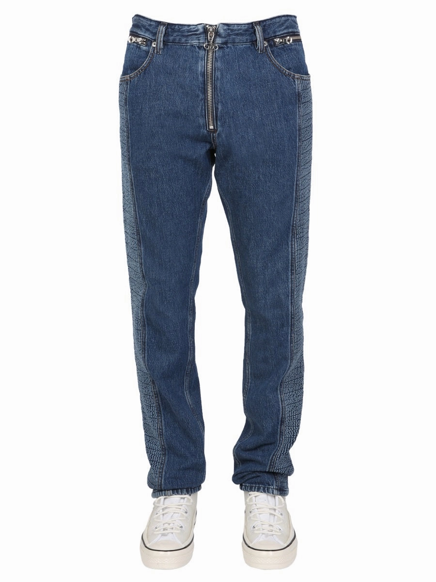 Diesel Front-Zipped Denim Jeans